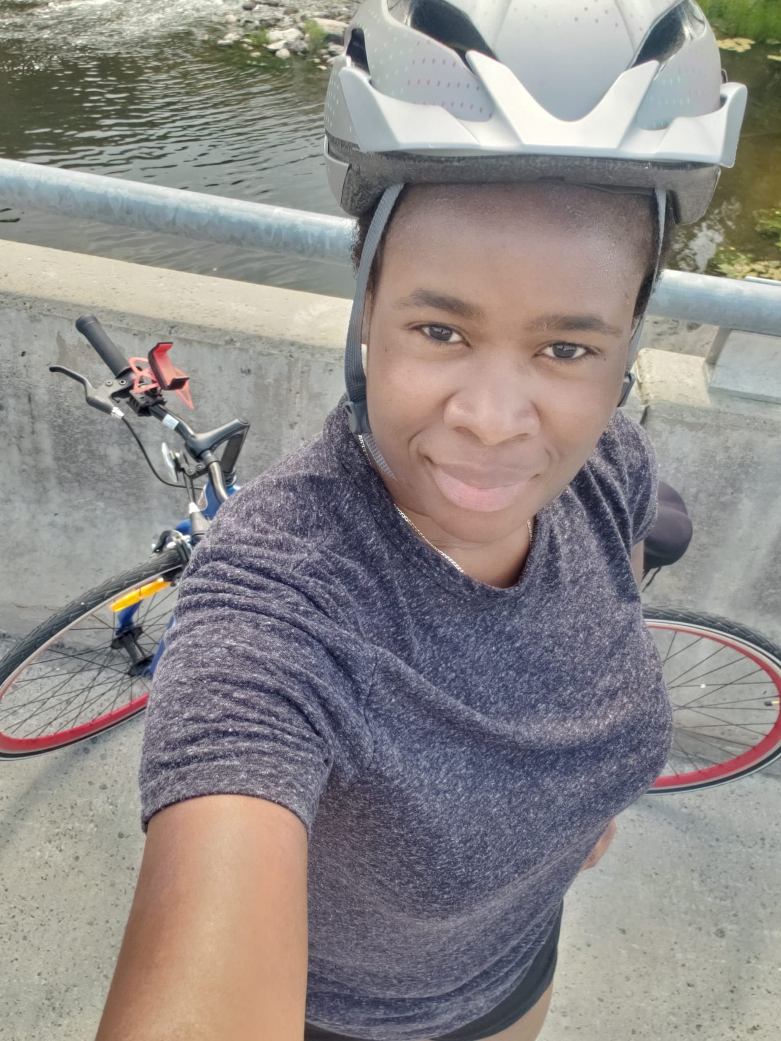 Nkechi cycling as a late bloomer